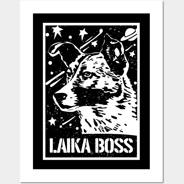 Laika Dog - The First Space Dog Wall Art by Seitori